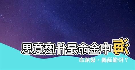 海中金命 什麼意思